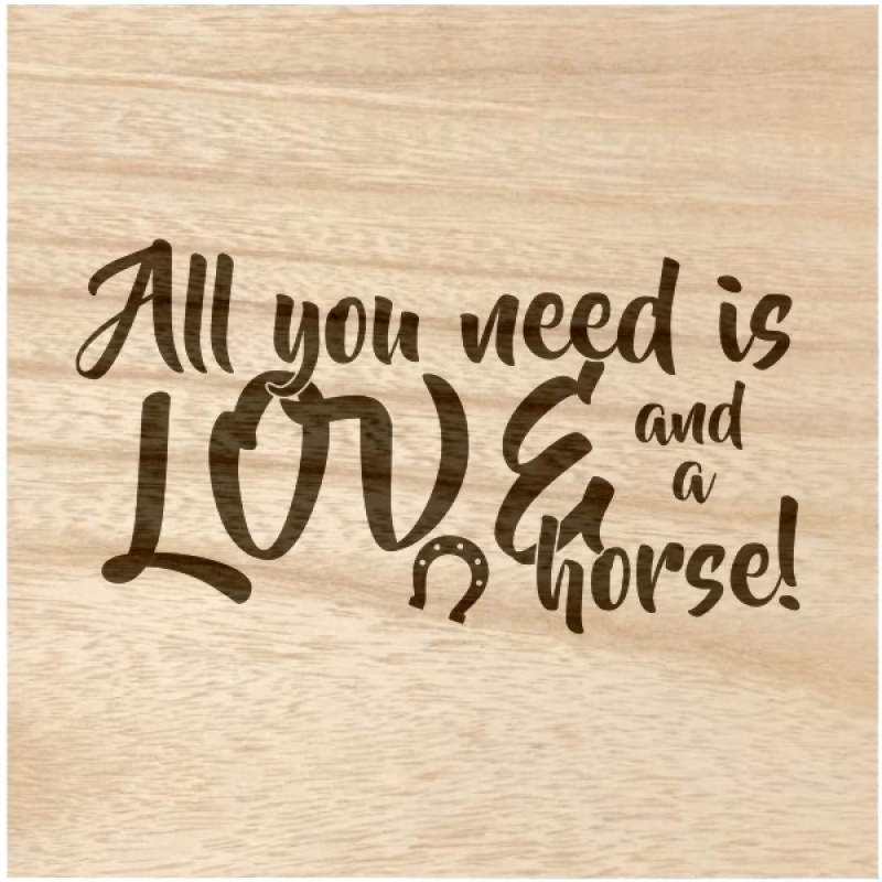 Holzbox "Liebe und ein Pferd"