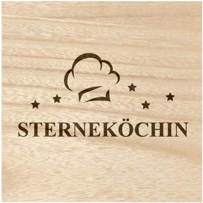 Holzbox "Sterneköchin"