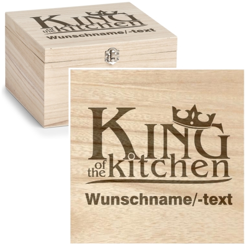 Holzbox "King of the kitchen"