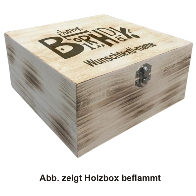 Holzbox "Happy Birthday"