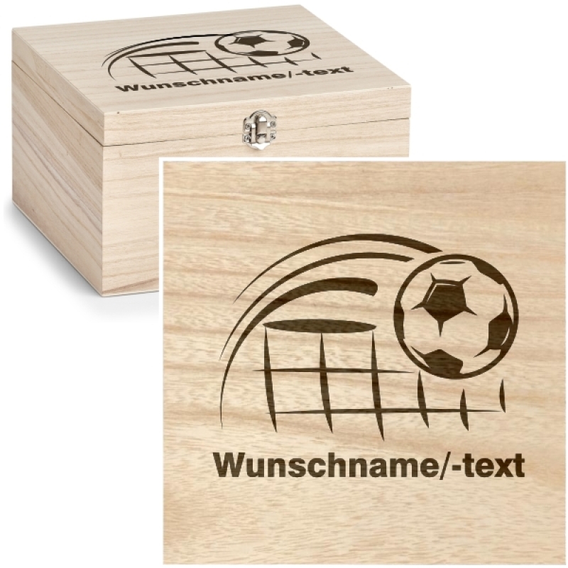 Holzbox "Fußballtor"