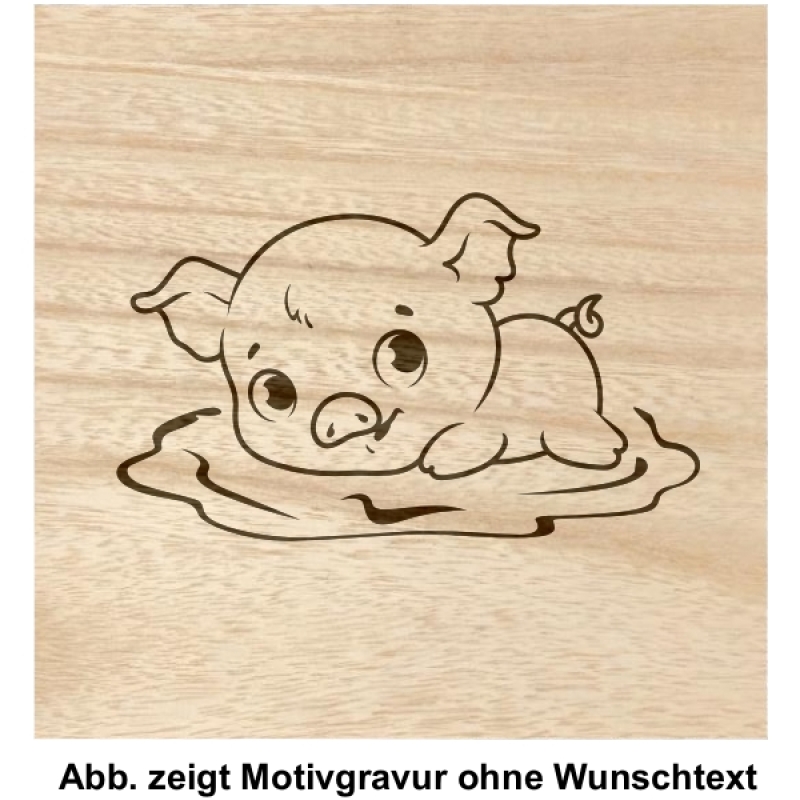 Holzbox "Schweinchen"