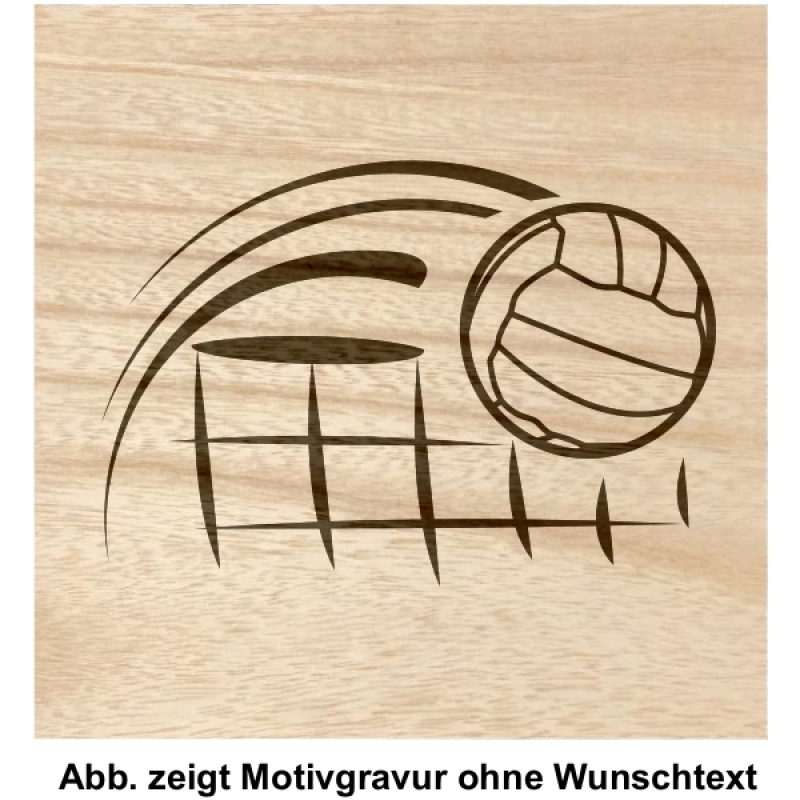 Holzbox "Volleyballnetz"